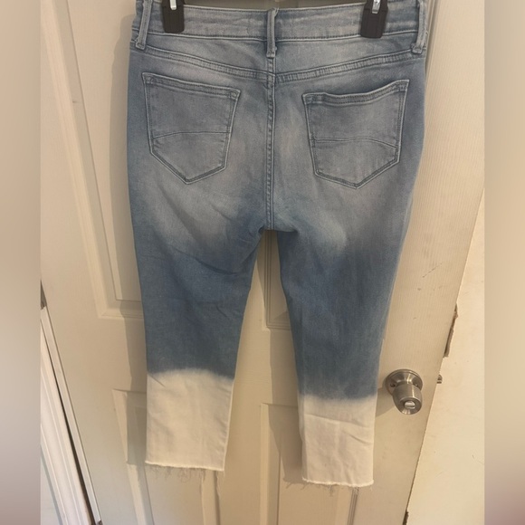 Driftwood Women's Cropped Jeans Size 28 Blue Candace Mid Waist Straight Hem Leg - Picture 6 of 12